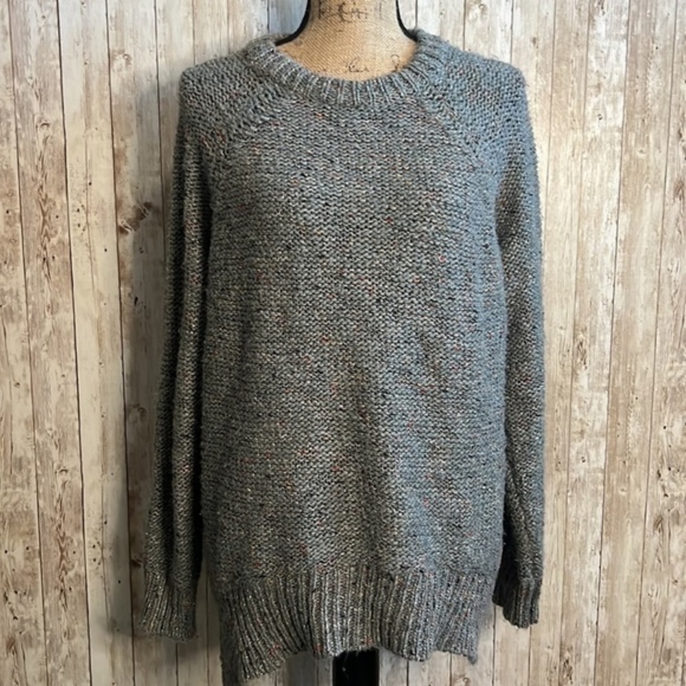 Mossimo Supply Co Grey Knit Oversized Sweater
